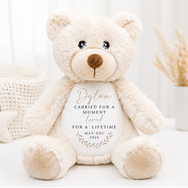 Miscarriage & Baby Loss Personalised Soft Toy | Remembrance Keepsake