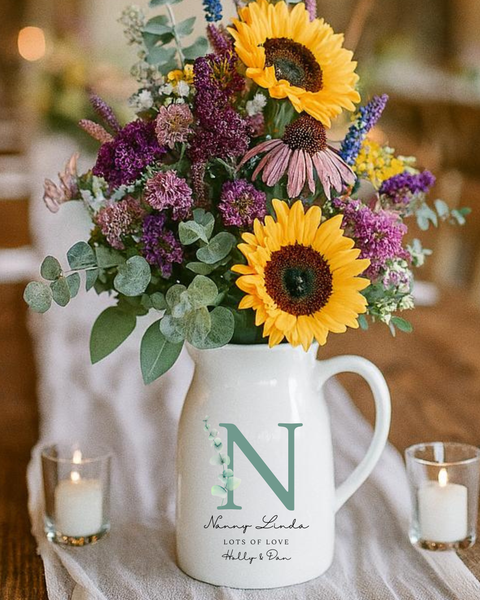 Personalised Initial Vase For Mother's Day
