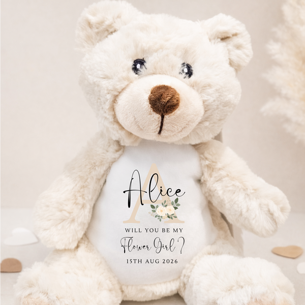 Personalised Flower Girl & Page Boy Soft Toys