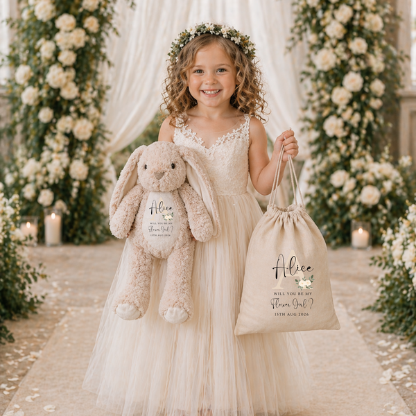 Personalised Flower Girl & Page Boy Soft Toys