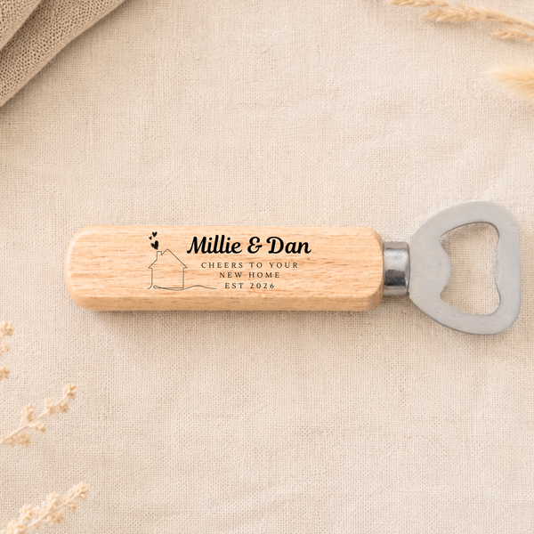 Personalised New Home, First Home Bottle Opener