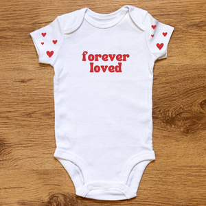 Personalised First Valentines Babygrow