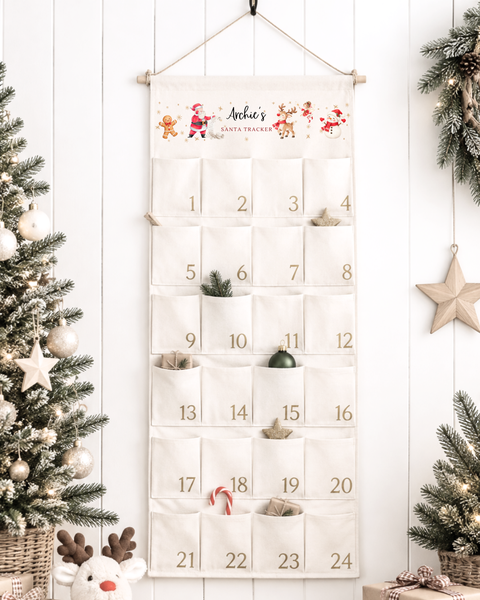 Personalised Santa Tracker Advent Calendar – Kids Christmas Countdown