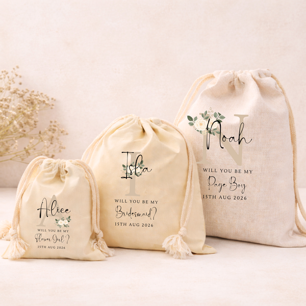 Personalised Flower Girl & Page Boy Soft Toys