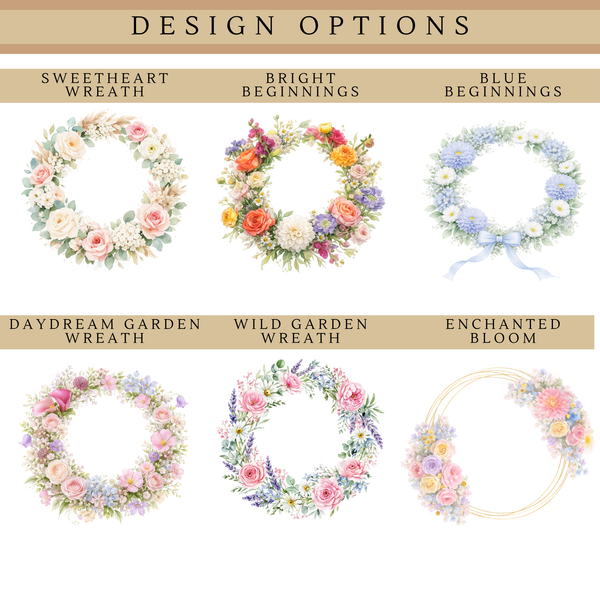 Personalised Flower Girl Wreath Bunny
