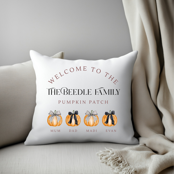 Pumpkin Cushion and Blanket Set – Cozy Halloween & Autumn Decor