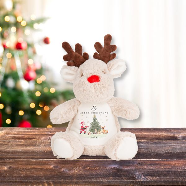 Personalised Reindeer Soft Toy