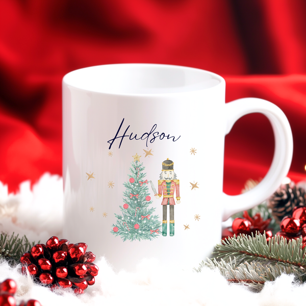 Personalised Christmas Matching Family Mugs Nutcracker Design