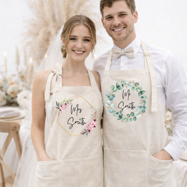 Delantal nupcial personalizado para ella