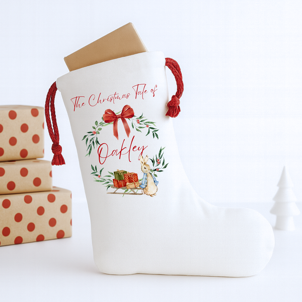 Personalised Peter Rabbit Christmas Stocking | Kids Gift