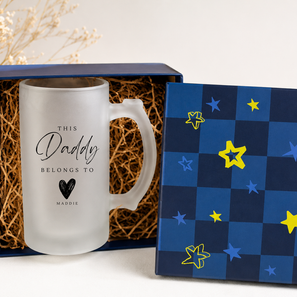 Personalized Beer Stein for Dad & Grandad | Frosted Mug