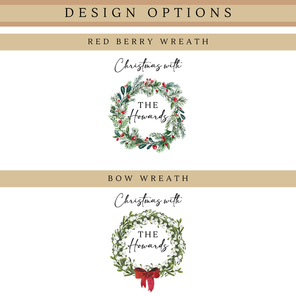 Personalised Christmas Family Sign