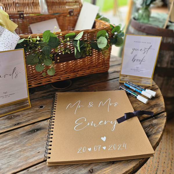 Personalised Wedding Scrapbook Guest Book