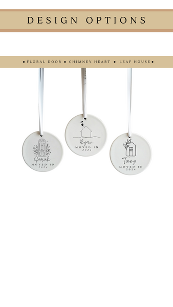 Personalised New Home Ceramic Hanging