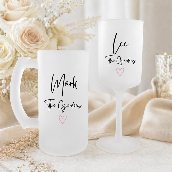 Personalised Wedding Glasses for Couples