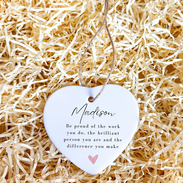 Personalised Quote Ceramic Ornament