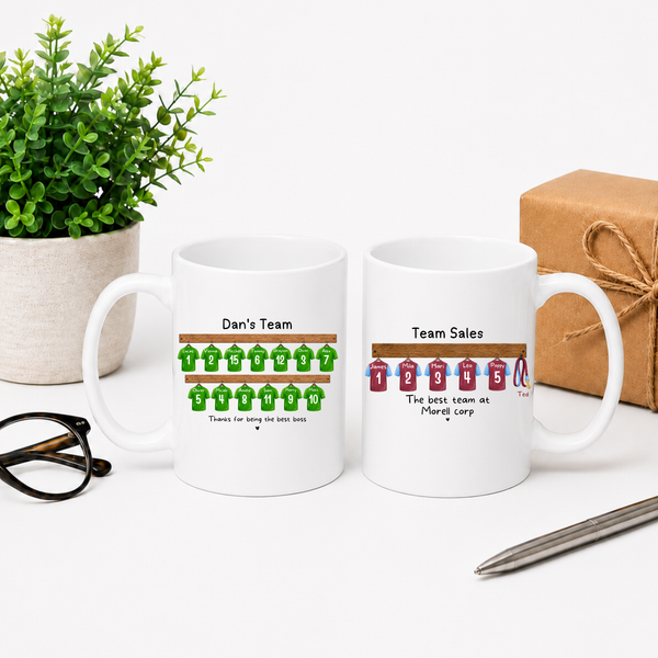 Personalised Football Team Mug – Boss & Work Colleague Gift