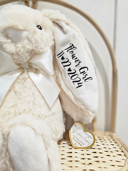 Personalised Flower Girl Bunny