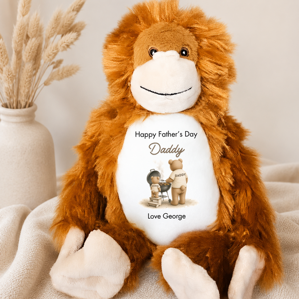 Personalised Hobby Fathers Day Teddy - Golf, Football, Fishing