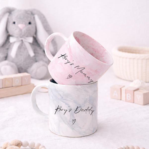 Personalised Marble New Mum Mug