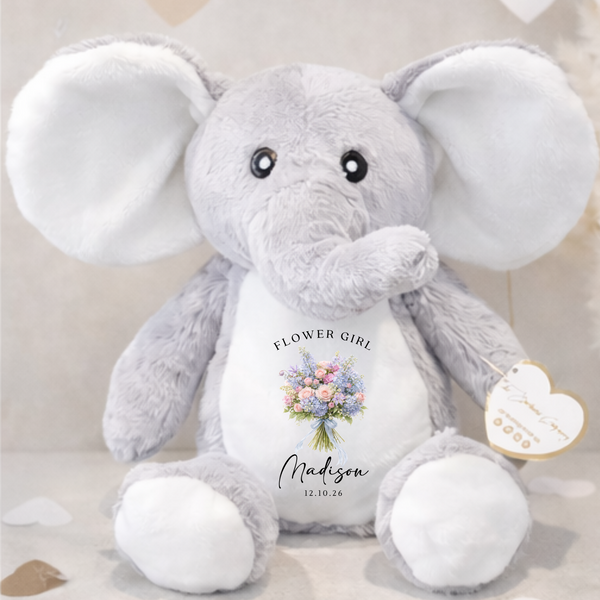 Personalised Flower Girl Bouquet Bunny