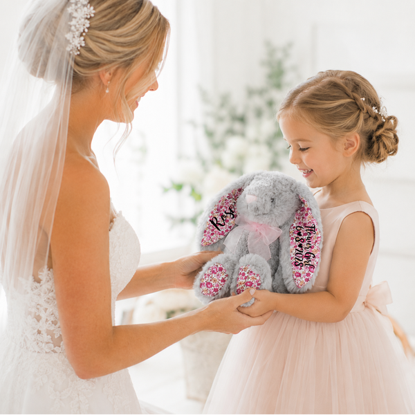 Personalised Wedding Bunny for Flower Girls