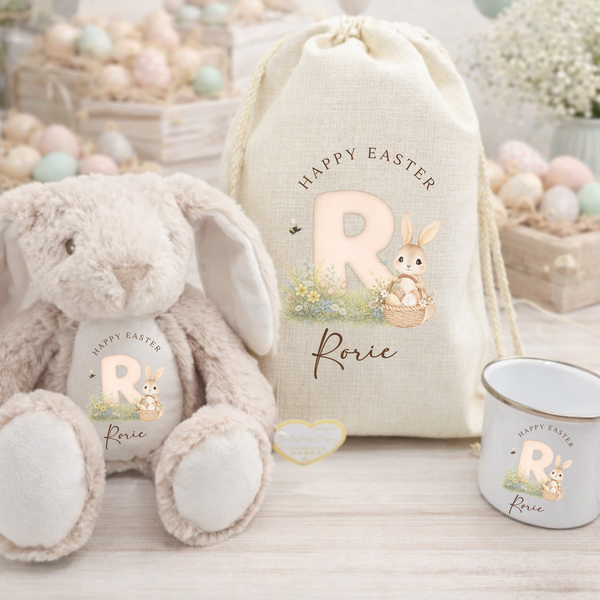 Personalised Initial Easter Bunny For Kids