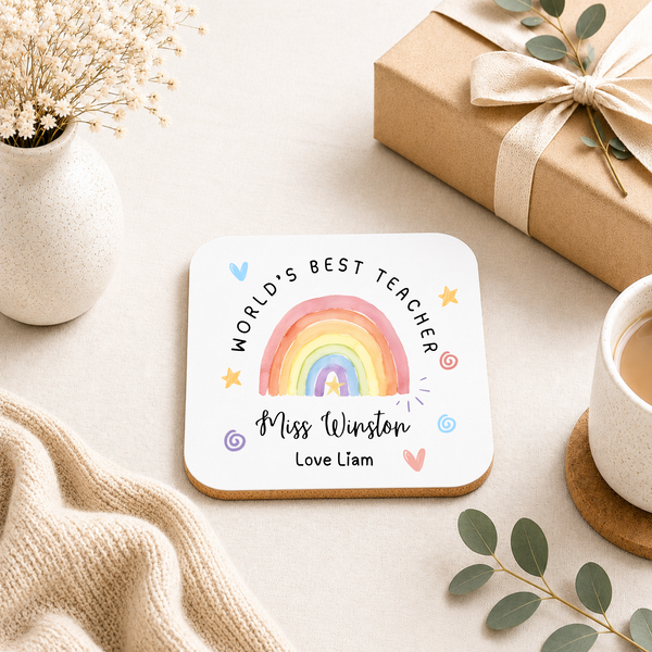 Personalised Rainbow Mug For Teachers