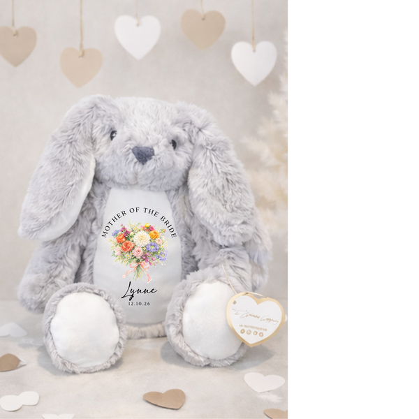 Personalised Flower Girl Bouquet Bunny