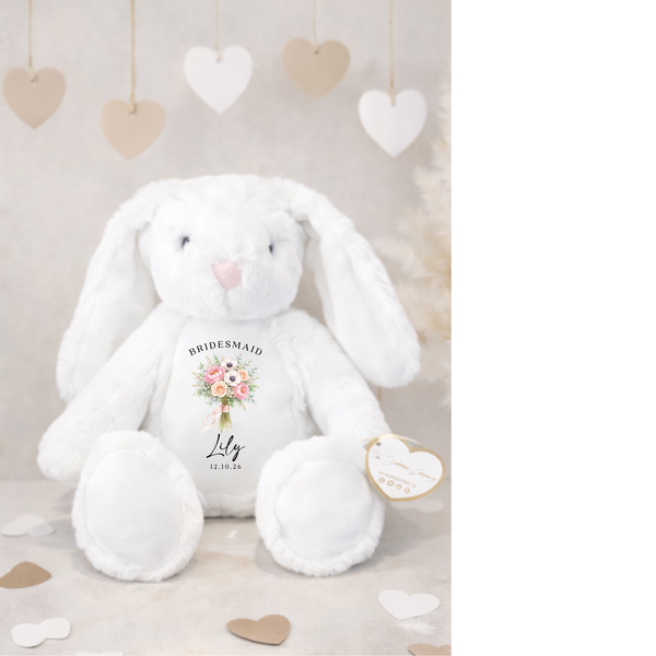 Personalised Flower Girl Bouquet Bunny