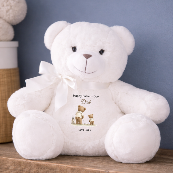 Personalised Hobby Fathers Day Teddy - Golf, Football, Fishing