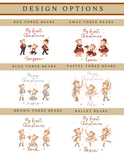 Personalised Teddy Bear Christmas Stockings & Santa Sacks