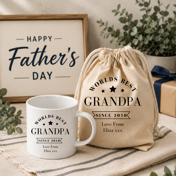 Personalised Worlds Best Grandad Mug | Father's Day Gift UK