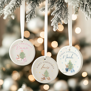 Personalised First Christmas Bauble