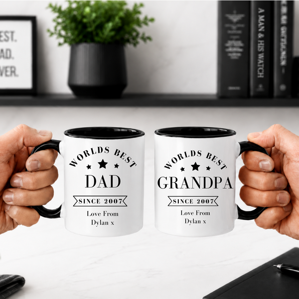 Personalised Worlds Best Grandad Mug | Father's Day Gift UK