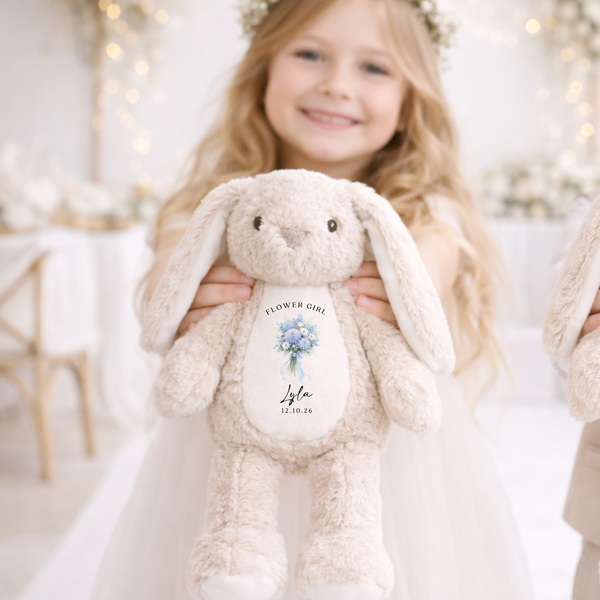 Personalised Flower Girl Bouquet Bunny