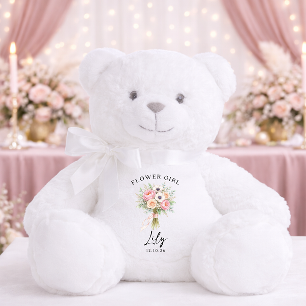 Personalised Flower Girl Bouquet Bunny