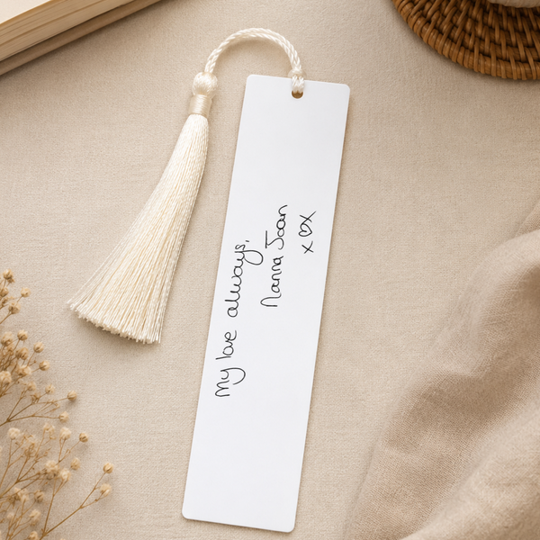 Personalised Handwriting Remembrance Bookmark | Memorial Keepsake