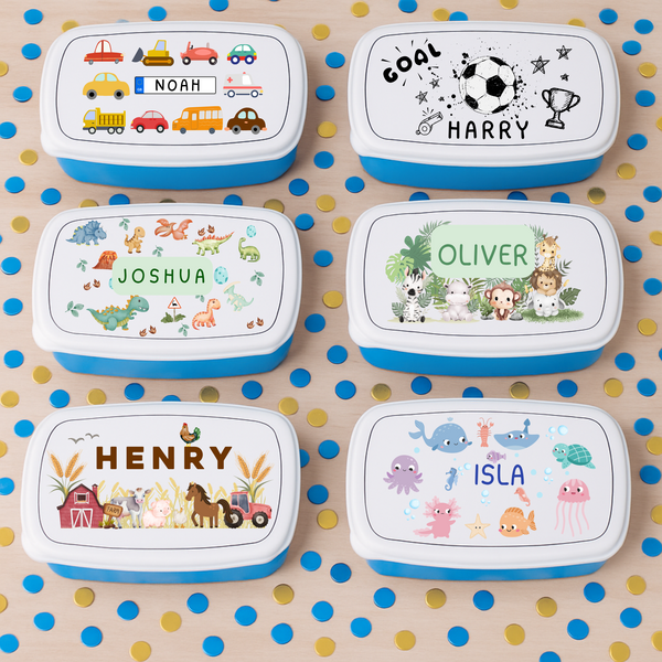 Personalised Snack Box For Boys