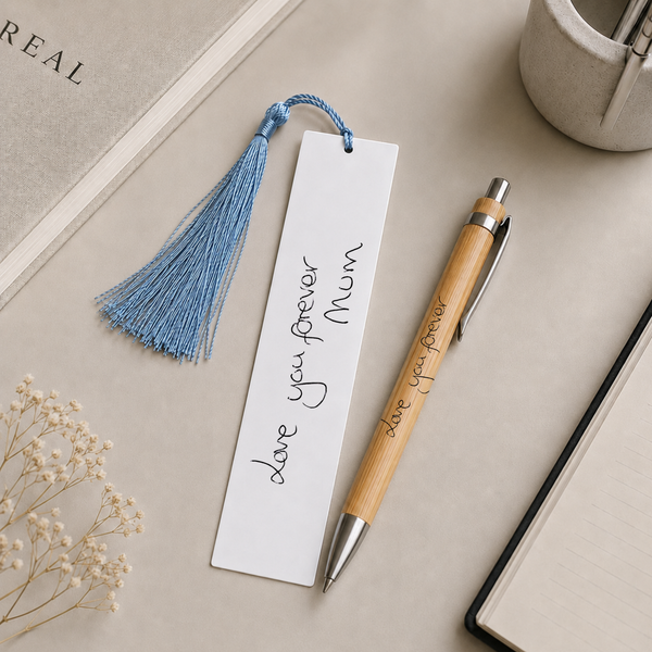 Personalised Handwriting Remembrance Bookmark | Memorial Keepsake