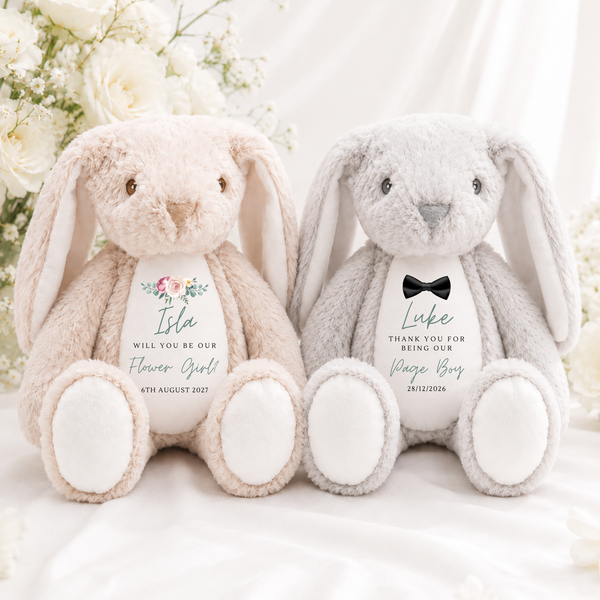 Personalised Soft Toy For Flower Girl & Page Boy