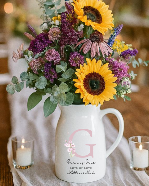 Personalised Initial Vase For Mother's Day