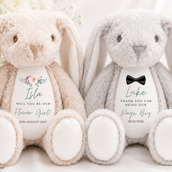 Personalised Soft Toy For Flower Girl & Page Boy