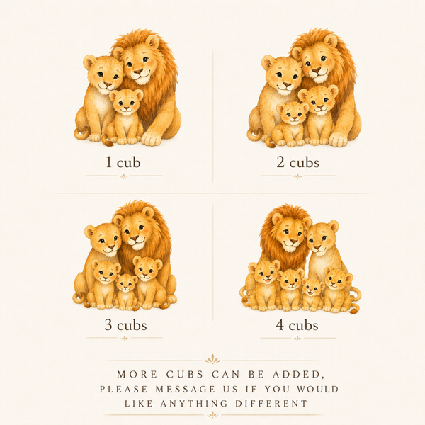 Personalised New Baby Lion Soft Toy