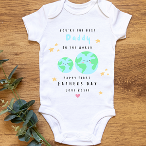Personalised Fathers Day Babygrow