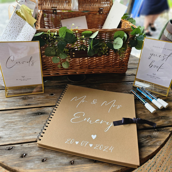 Personalised Wedding Scrapbook Guest Book