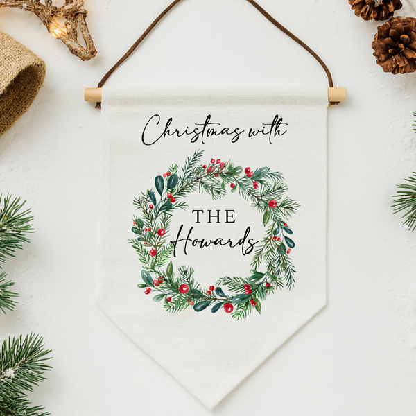 Personalised Christmas Family Sign