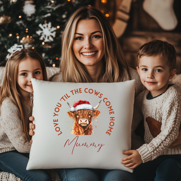 Personalised Highland Cow Cushion