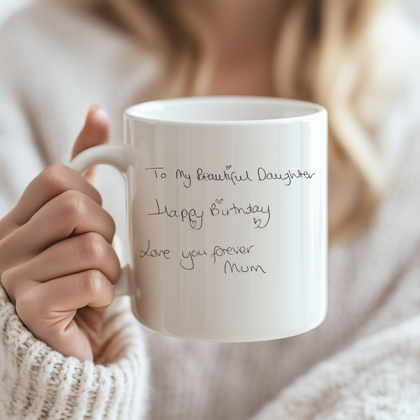 Personalised Handwritten Message Mug & Coaster