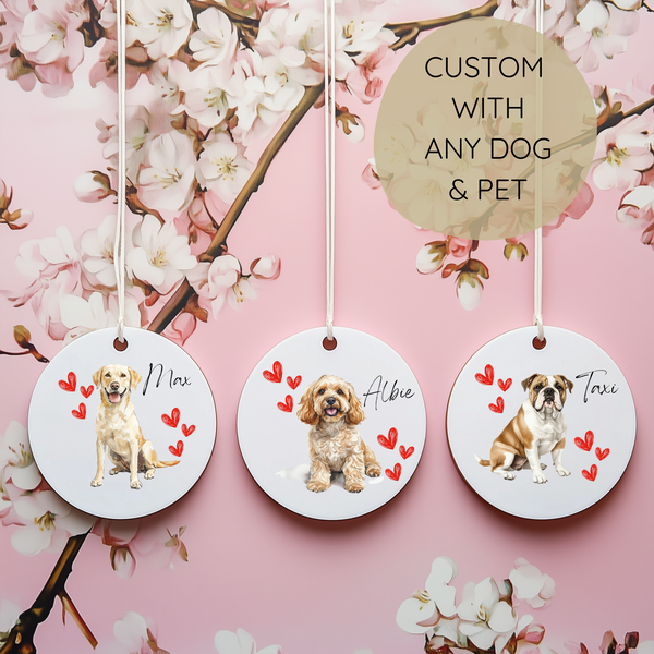 Personalised Dog Custom Ceramic Decoration